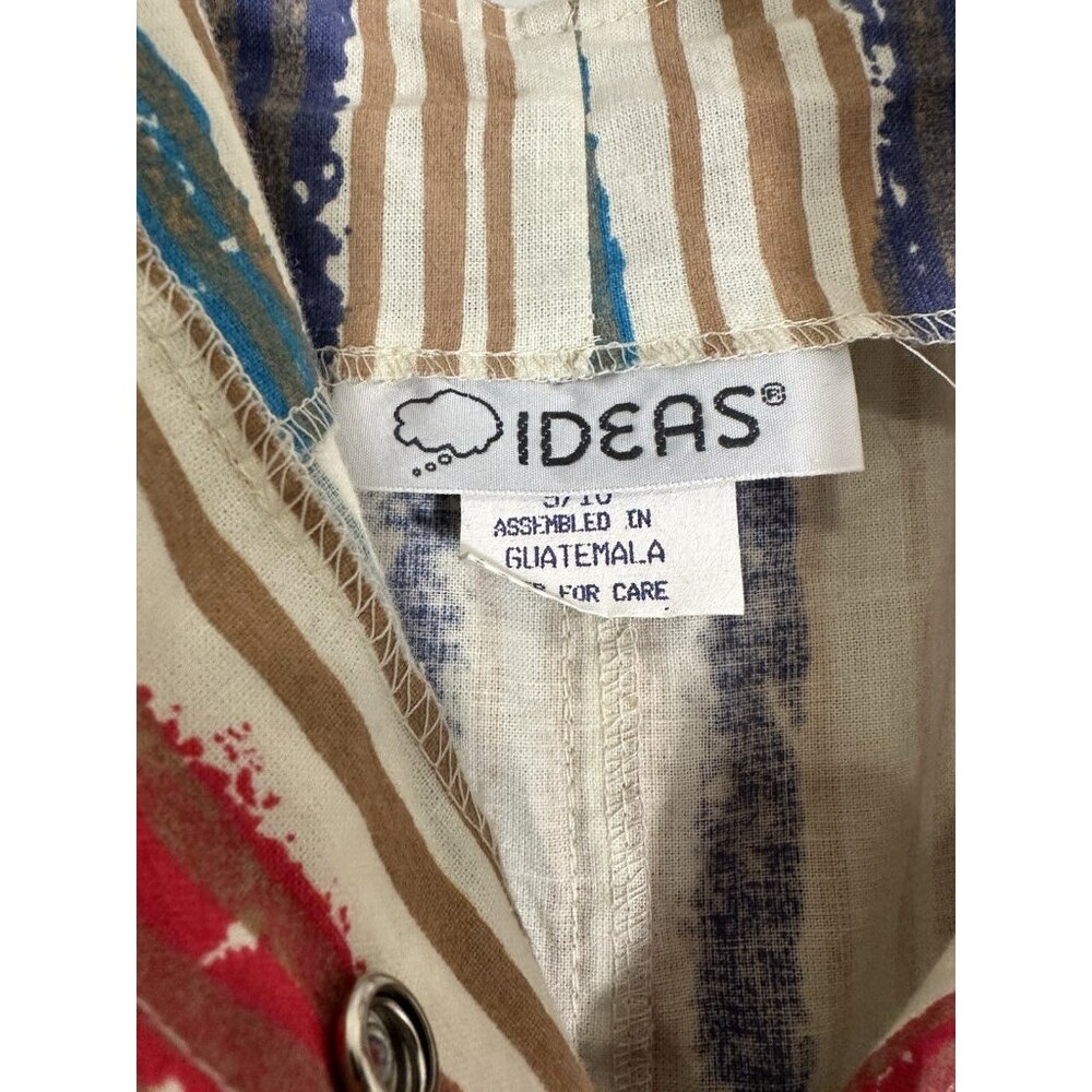 Vintage Retro 80’s 90’s Y2K Striped NWT Button Front Jumpsuit Size 9/10 - Picture 7 of 12